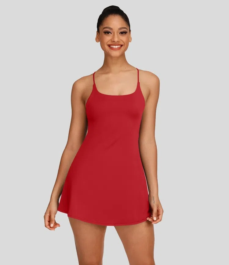 🔥70% OFF | Plush Backless Active Dress – Easy Peezy UPF50+ 👗 Multiple Colors!