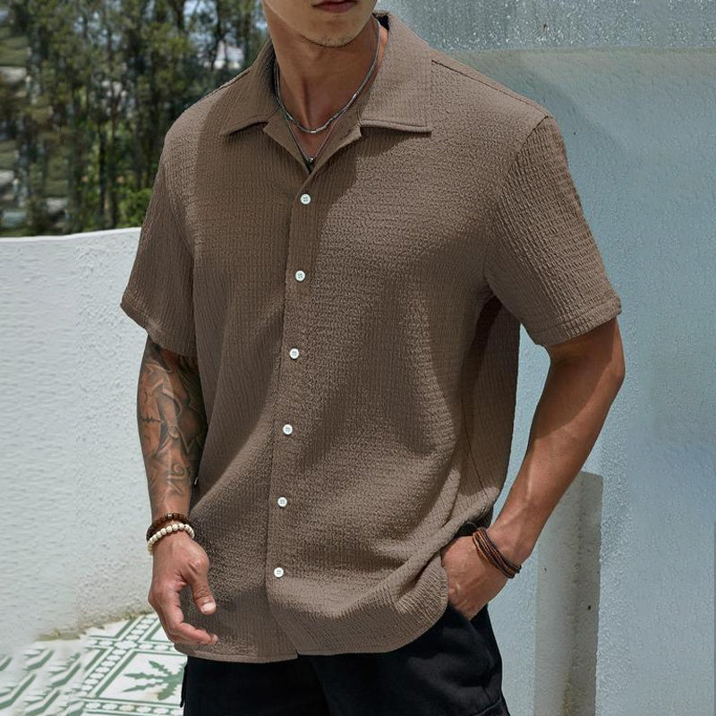 Men's Textured Knit Shirt