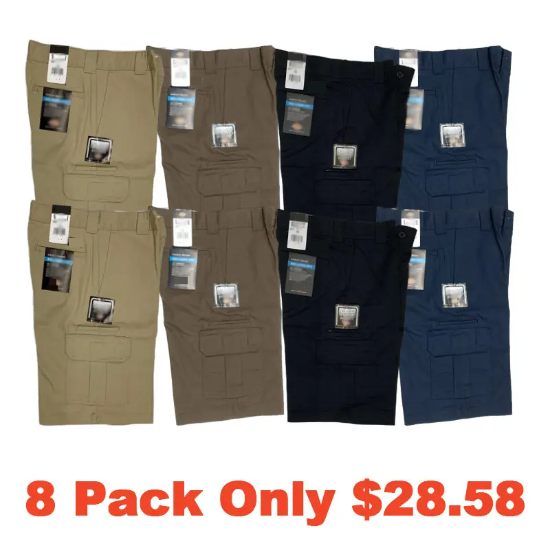 8-Pack FLEX Relaxed Fit Cargo Pant(For Men and Women)