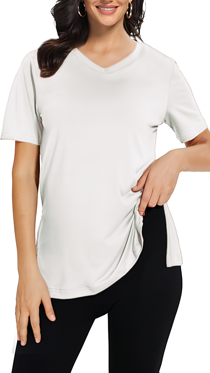 🔥Last day promotion!Womens 9 Pack T-Shirts Basic Short Sleeve V Neck Tops