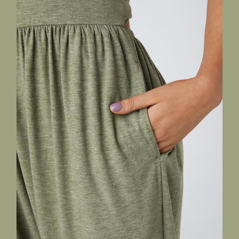 💝Last day promotion-⏰Backless Twisted U Neck Side Pocket Harem Casual Jumpsuit-Easy Peezy Edition