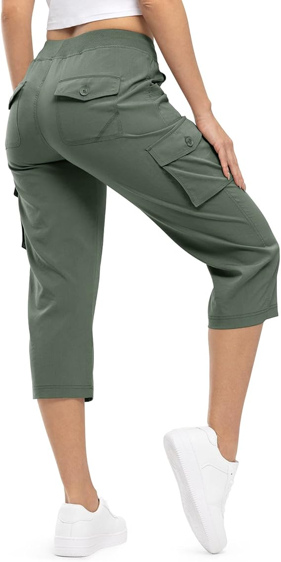 ⚡FINAL SALE⚡-Multi-Pocket Capri Cargo Pants