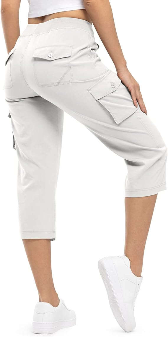 ⚡FINAL SALE⚡-Multi-Pocket Capri Cargo Pants