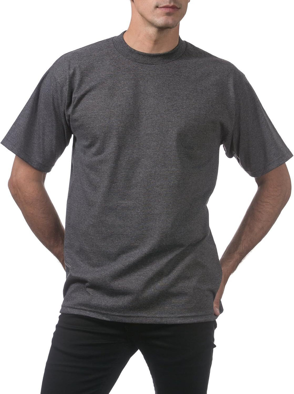 Men's Heavyweight Cotton Short Sleeve Crew Neck T-Shirt