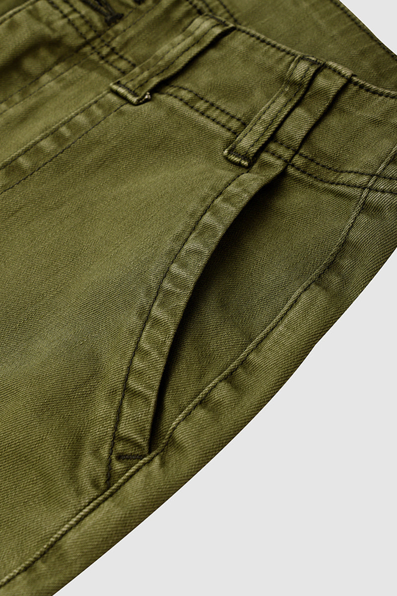 ⚡FINAL SALE⚡- Double Button Mid Waist Straight Leg Pants