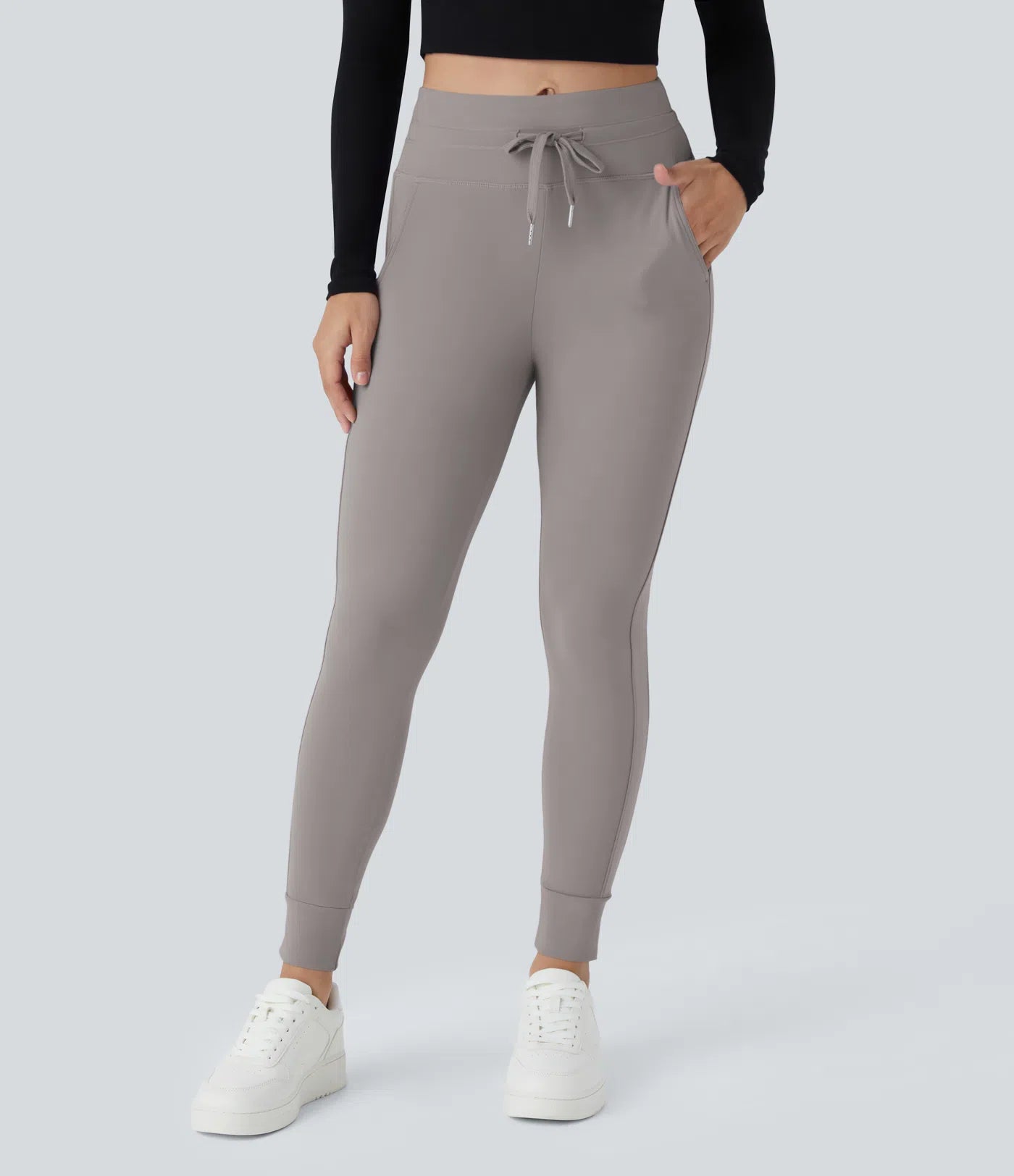 Women's High Waisted Yoga Pants with Pockets Stretchy Casual Sports Trousers