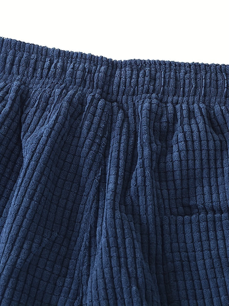 Men's Retro Fashion Corduroy Multi-pocket Narrow-leg Pants