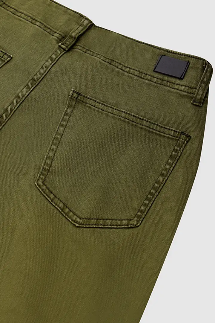 ⚡FINAL SALE⚡- Double Button Mid Waist Straight Leg Pants