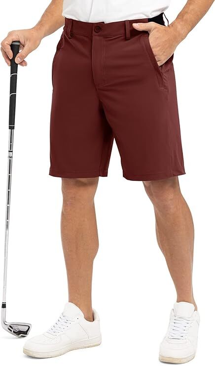 Men's Golf Work Shorts Stretch Waistband Dry Fit