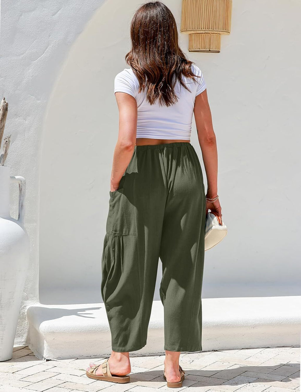 FINAL SALE⚡- Womens Linen Wide Leg Pants