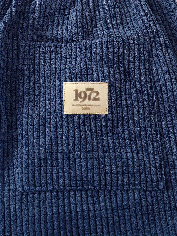 Men's Retro Fashion Corduroy Multi-pocket Narrow-leg Pants