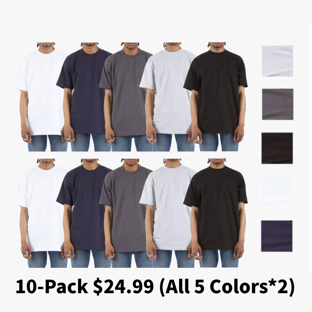 🔥[FACTORY OUTLET]🔥Men's Max Heavyweight T-Shirts Casual Plain Classic Heavy Cotton Tee Regular(S to 10XL)