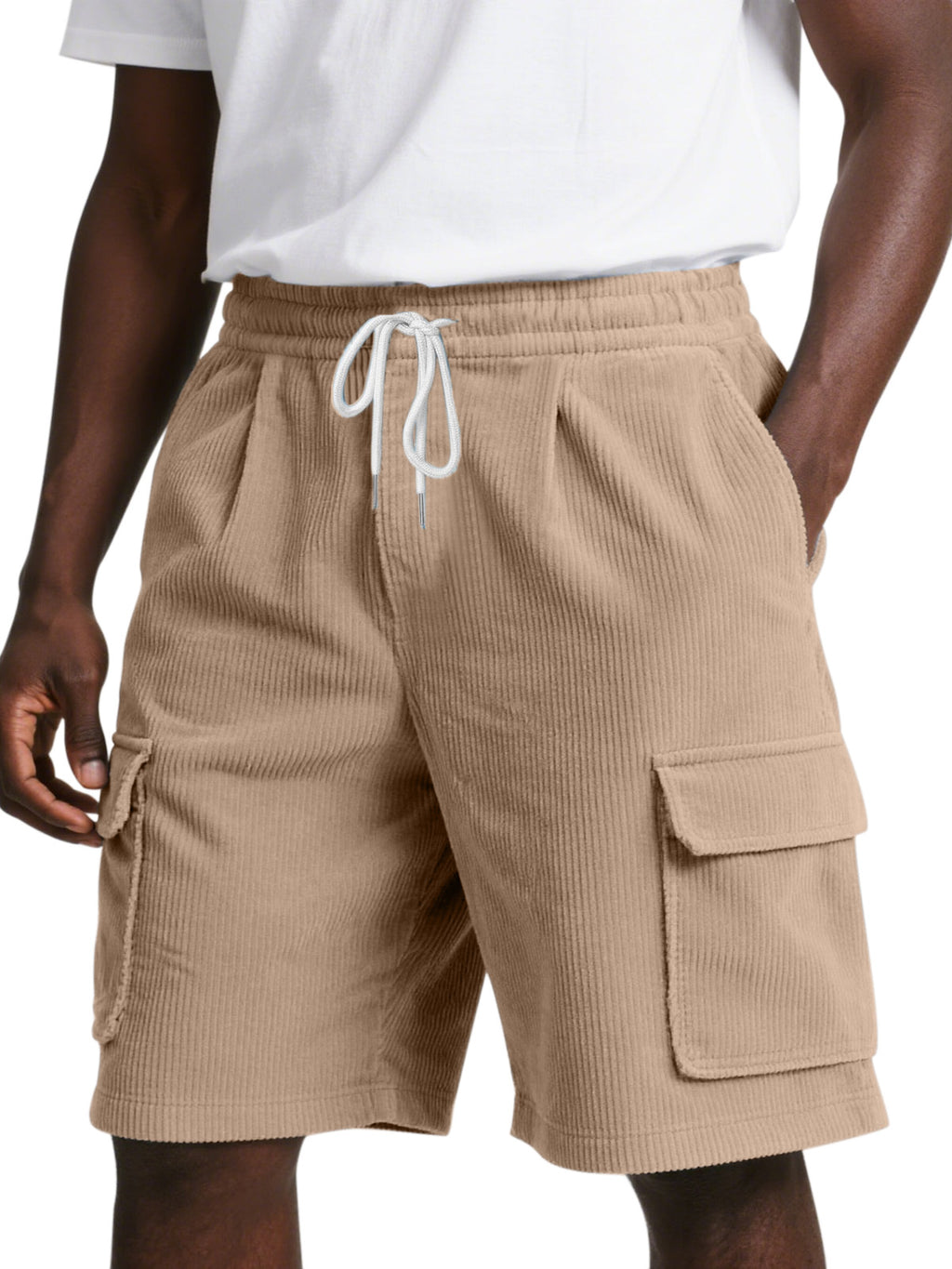 Men's Everyday Corduroy Pocket Comfort Casual Shorts
