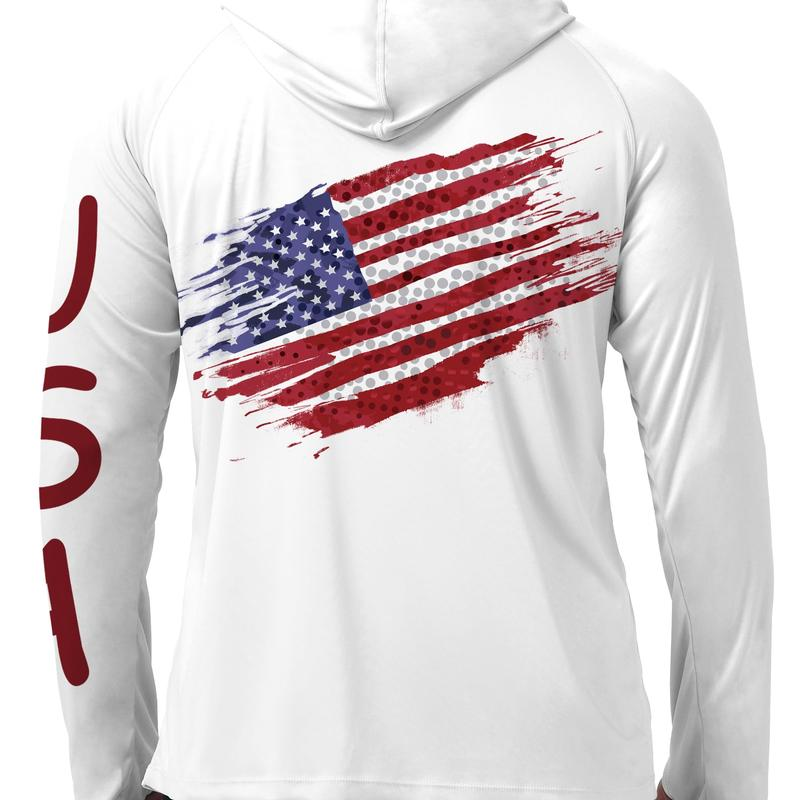 Men's UPF 50+ Sun Protection Hoodie Shirt Long Sleeve SPF Fishing Outdoor UV Hiking Lightweight Shirts