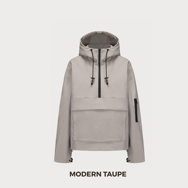 🔥Last Day Promotion!Oversized Waterproof and windproof zipper outdoor hooded jacket