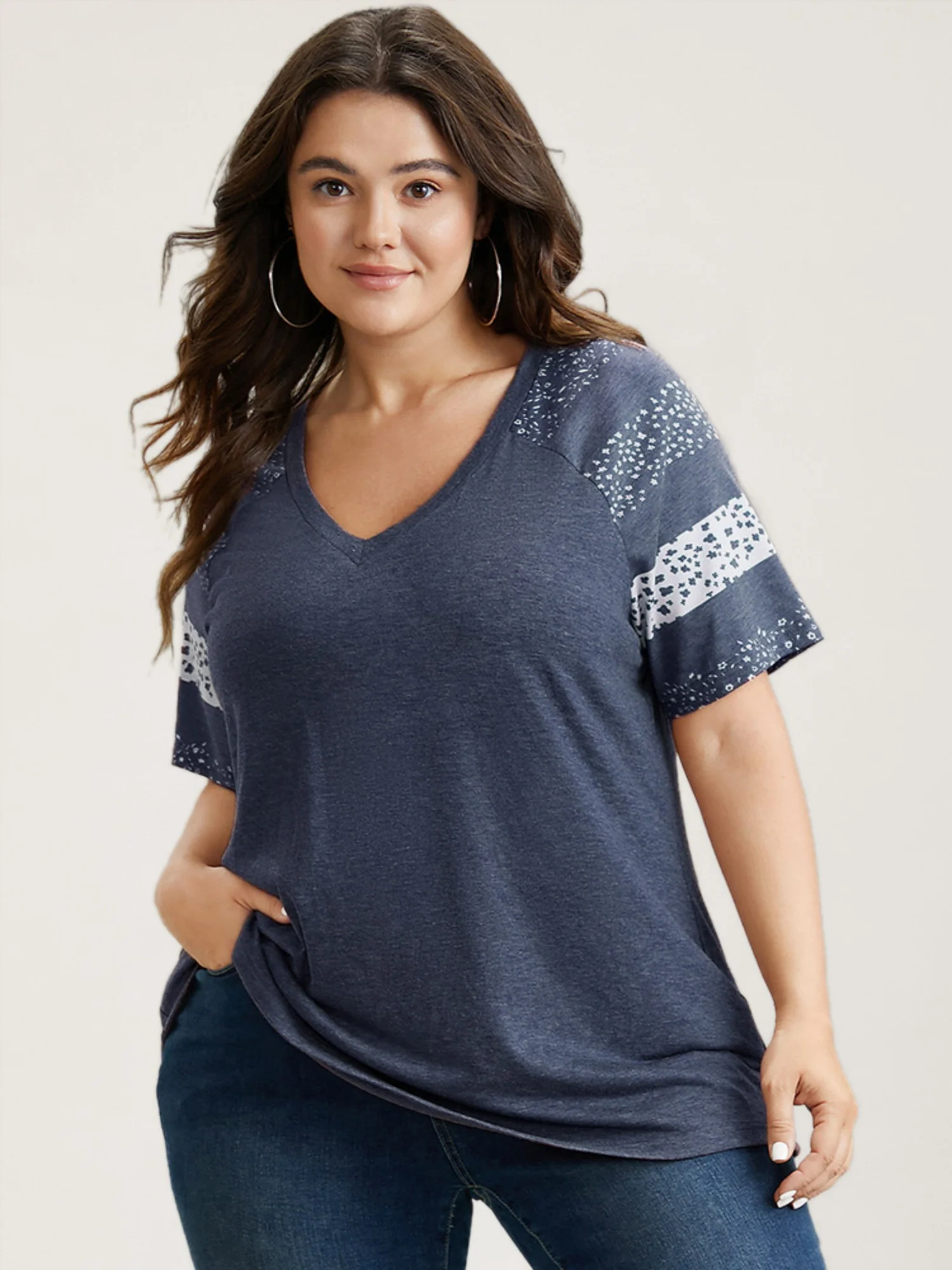 13-pack of Loose-fitting cotton sport T-Shirts with a Variety of Colorblock Prints