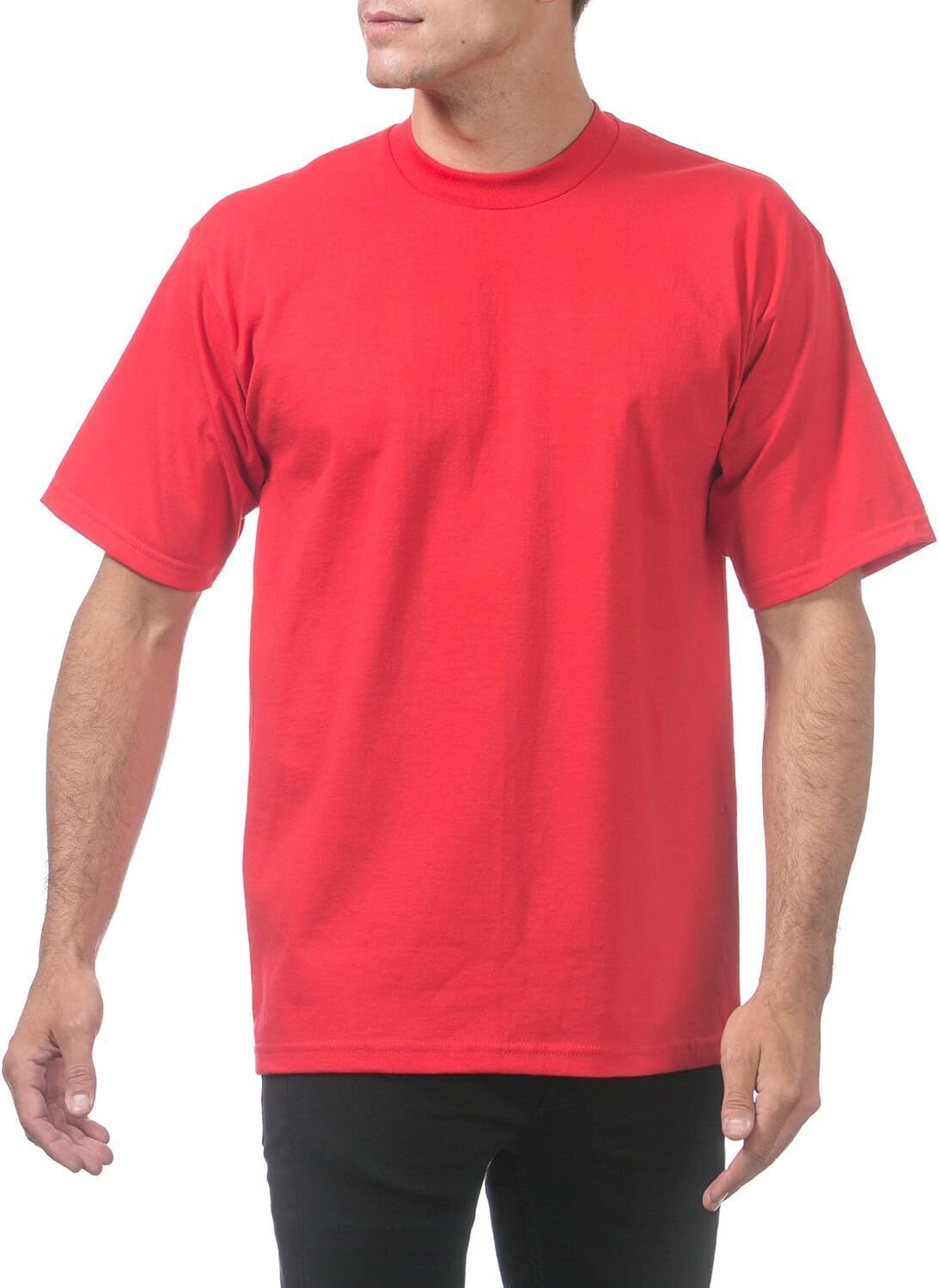 Men's Heavyweight Cotton Short Sleeve Crew Neck T-Shirt