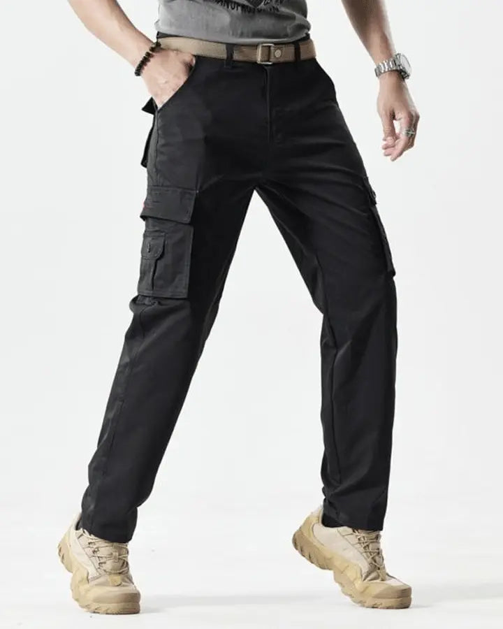 🔥2025 Hot Sale 50% off🔥Men's Solid Color Patched Zipper Fly Cargo Pants
