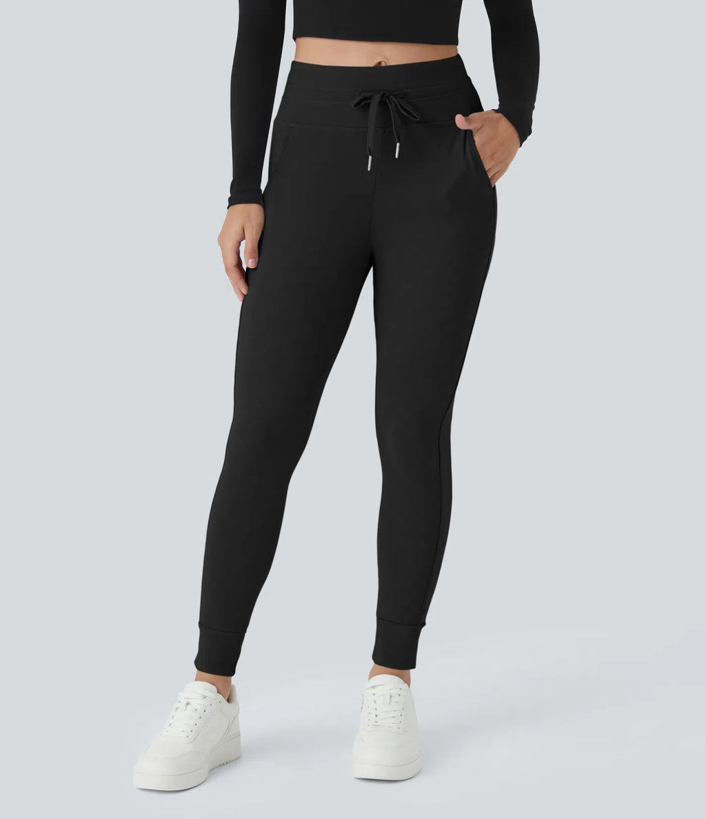Women's High Waisted Yoga Pants with Pockets Stretchy Casual Sports Trousers