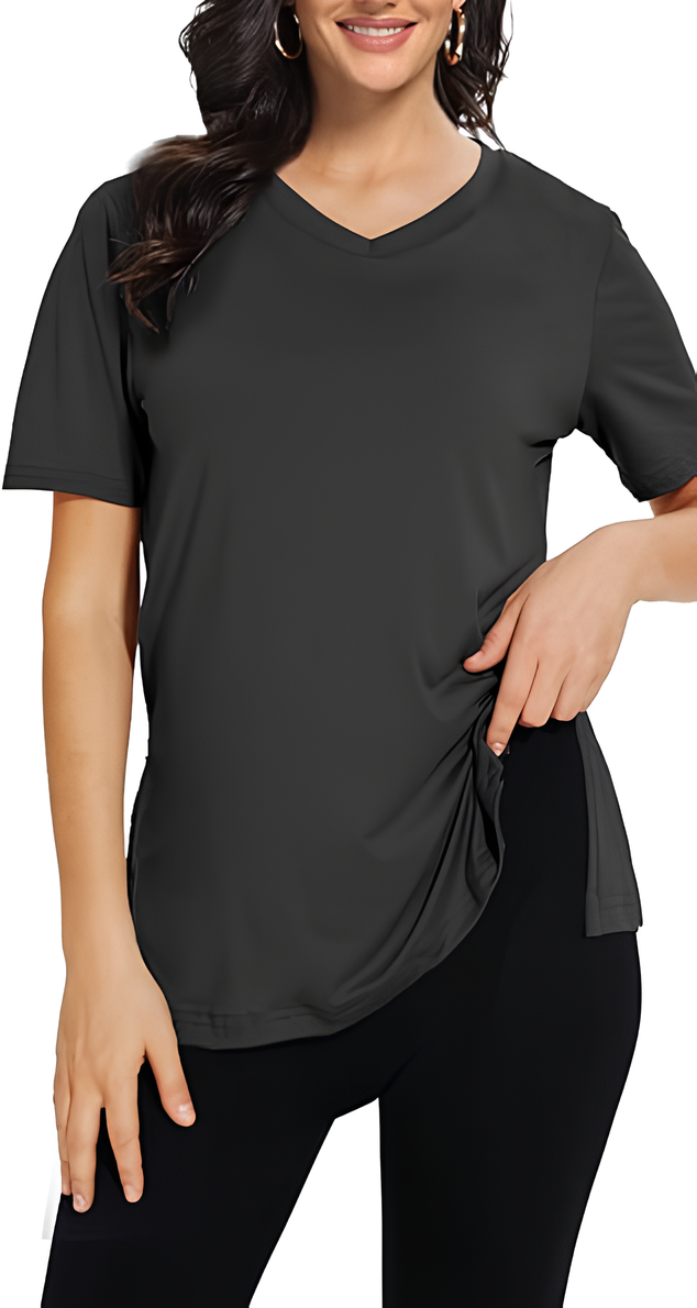 🔥Last day promotion!Womens 9 Pack T-Shirts Basic Short Sleeve V Neck Tops