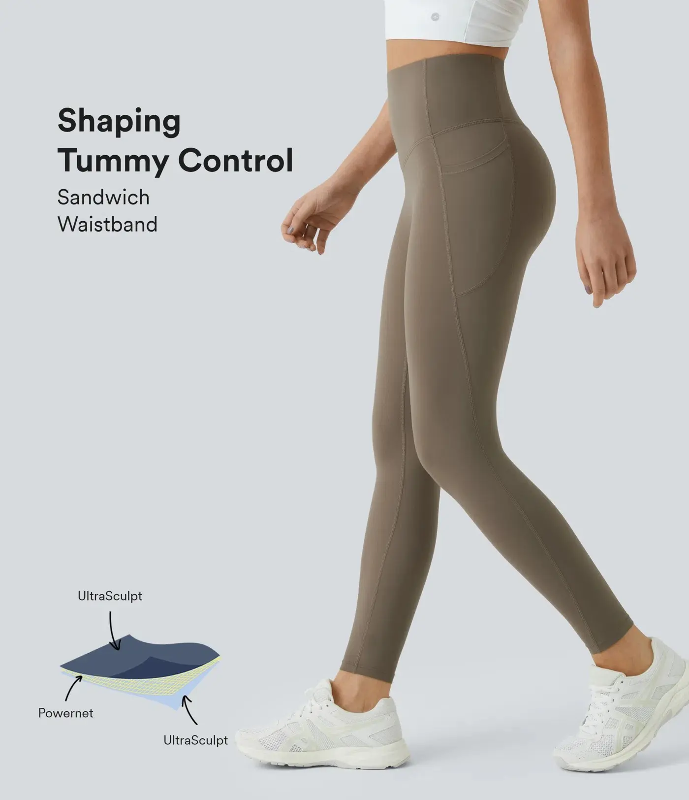 💝Last day promotion!—High Waisted Butt Lifting Tummy Control Side Pocket Shaping Workout UltraSculpt Leggings