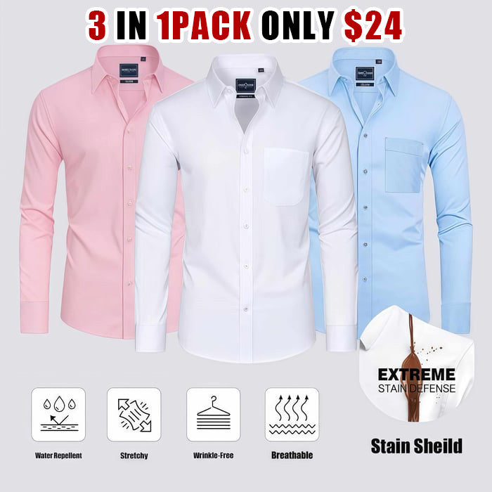 Stretch waterproof no-iron wrinkle-resistant shirt