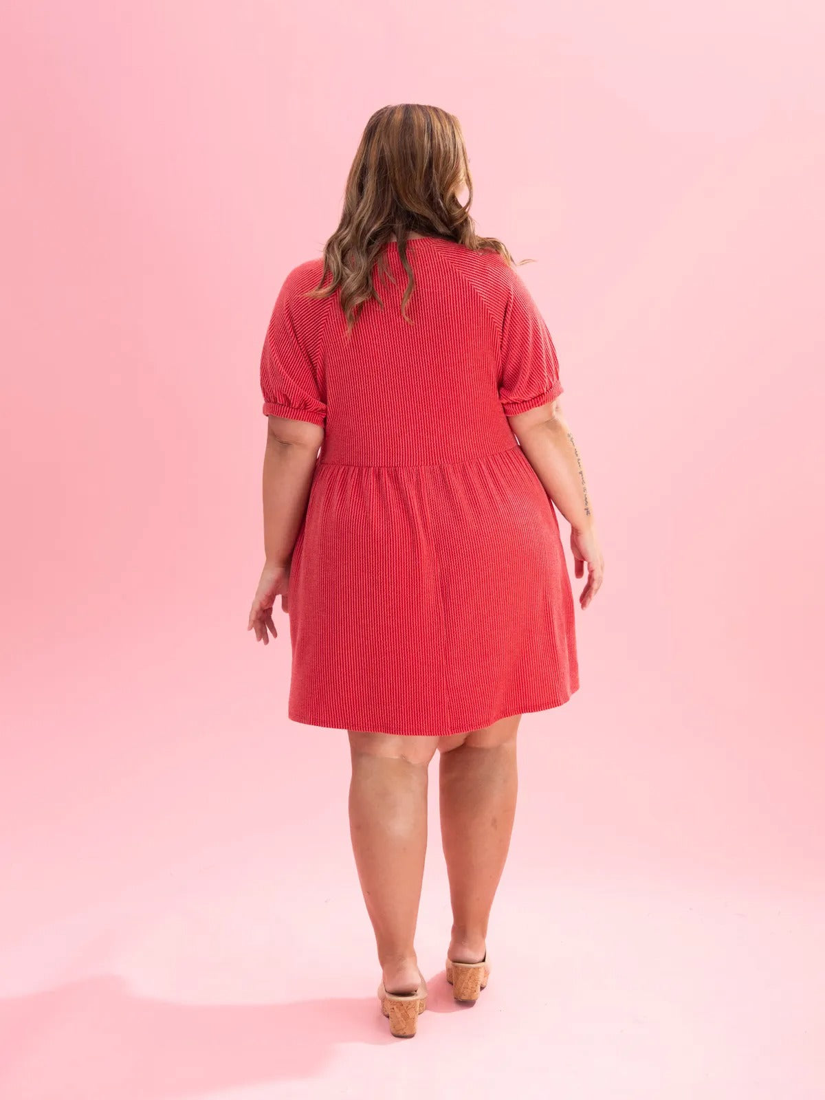 Women's Raised Rib Texture Bodycon Dress