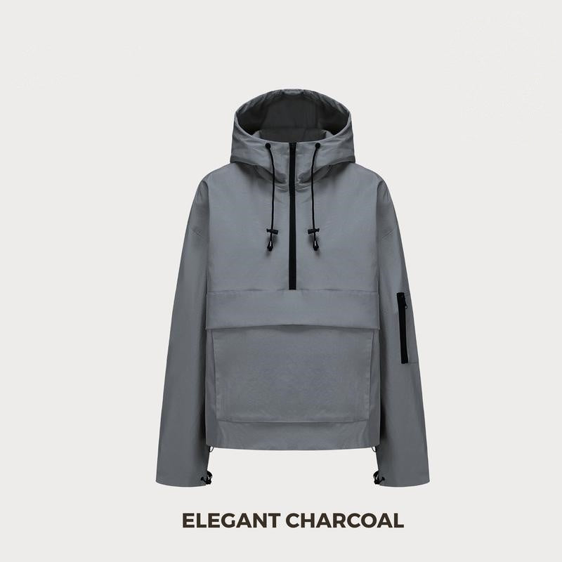 🔥Last Day Promotion!Oversized Waterproof and windproof zipper outdoor hooded jacket