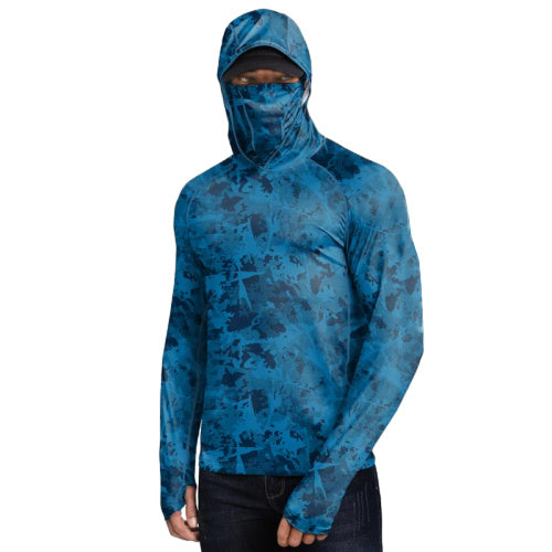 🔥Last day promotion!🔥Ultimate Sun Hoodie for Men – UPF 100+ UV Detection, Neck Gaiter, Thumbholes, Quick-Dry & Breathable Cooling Shirt
