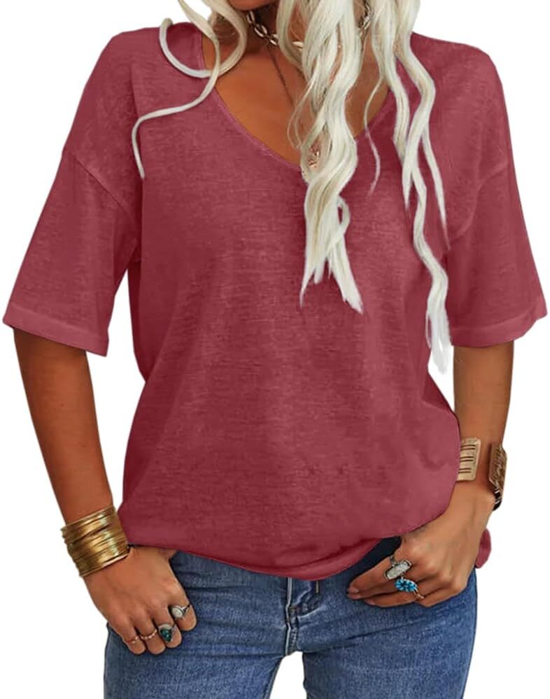 🔥Spring Sale 🔥- Spring Casual Half Sleeve T-shirt Basic Tops (Multiple Colors)