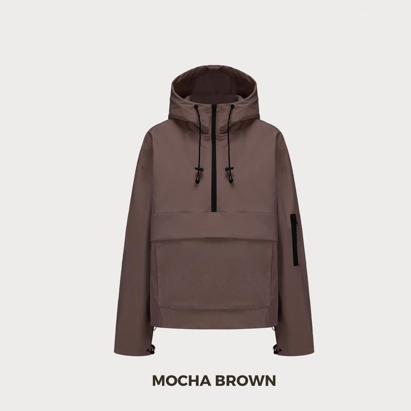 🔥Last Day Promotion!Oversized Waterproof and windproof zipper outdoor hooded jacket