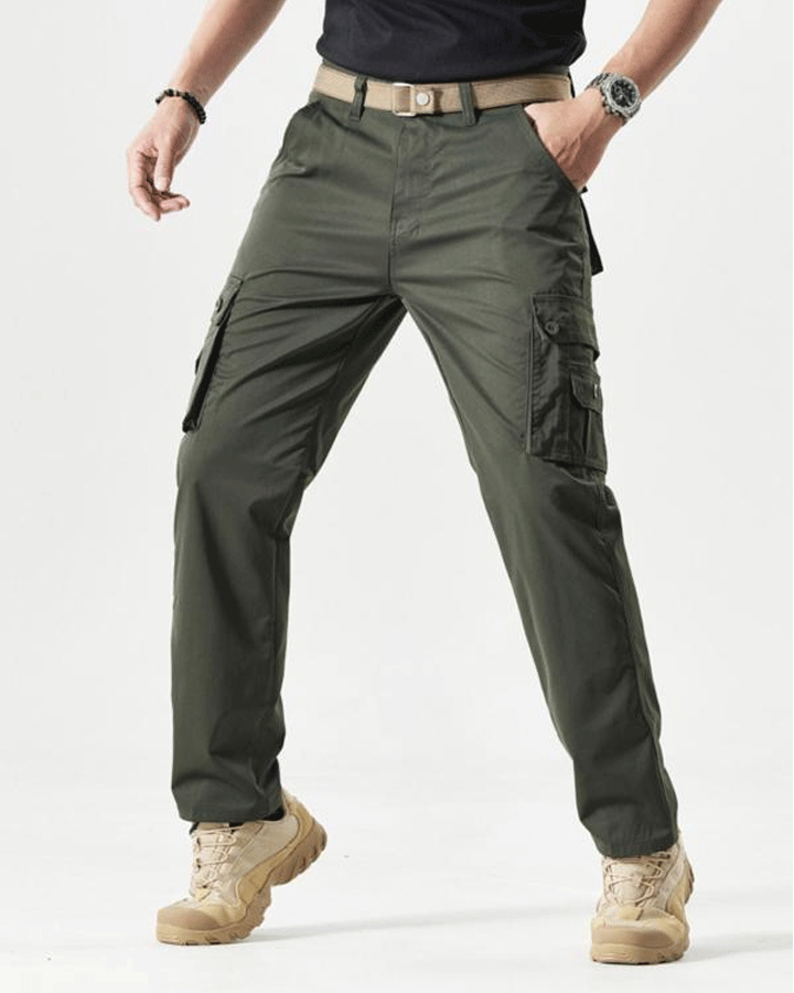 🔥2025 Hot Sale 50% off🔥Men's Solid Color Patched Zipper Fly Cargo Pants