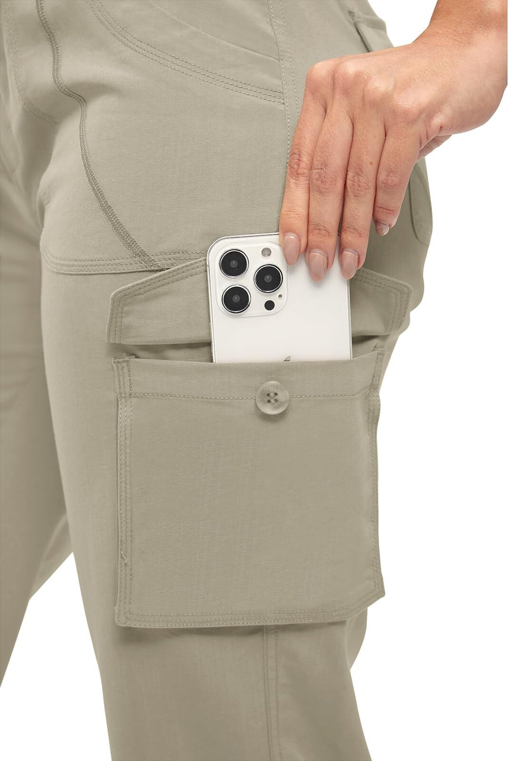 🔥Last day promotion!Women’s Loose Fit Lightweight Capri Cargo Pants – Casual 3/4 Trousers with 6 Pockets