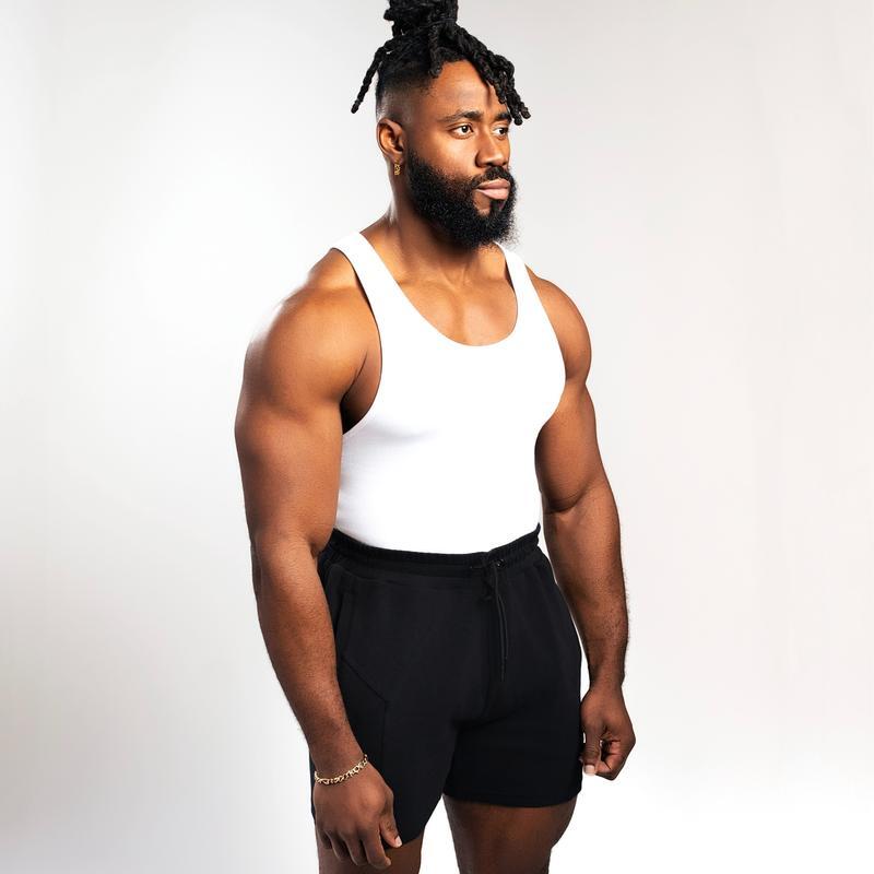 340gsm Men's with Classic Cotton Spandex Tank Top