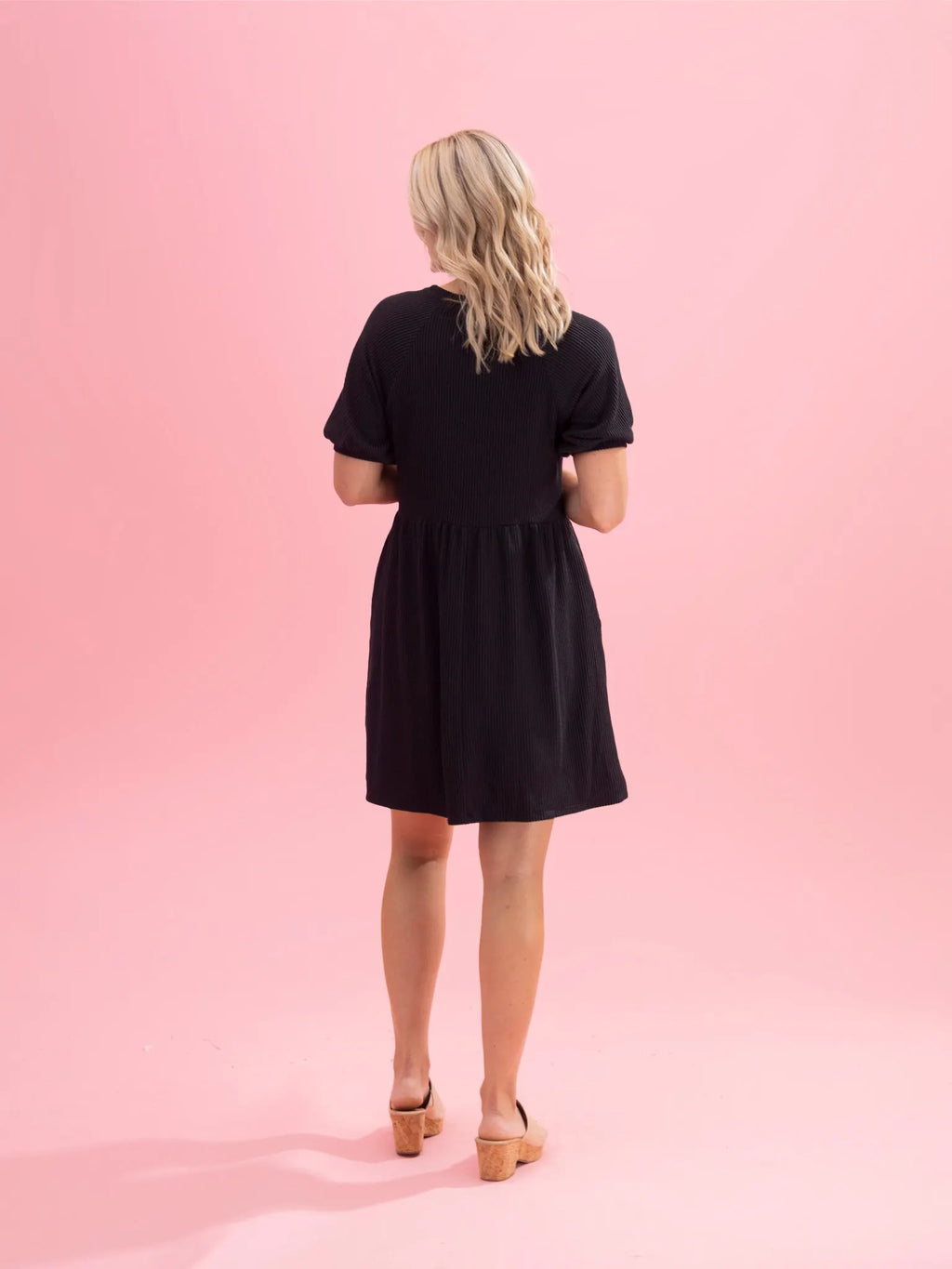 Women's Raised Rib Texture Bodycon Dress