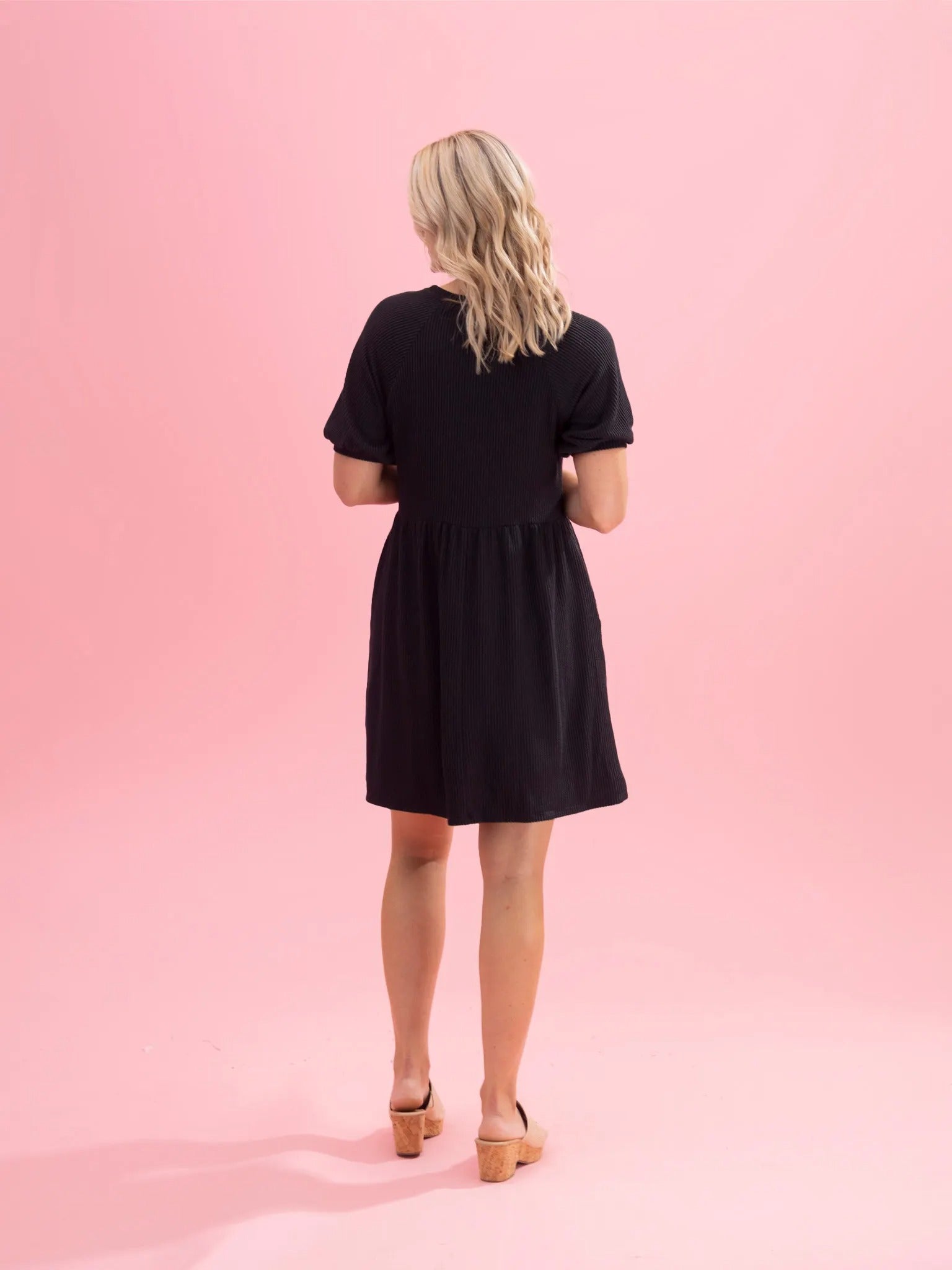 Women's Raised Rib Texture Bodycon Dress