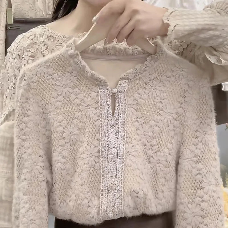 Livia - Blusa Jacquard Chic