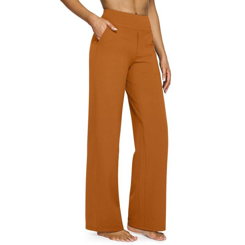 Loose High-Waist Business Casual Pants with Pockets- Perfect for yoga and casual outings