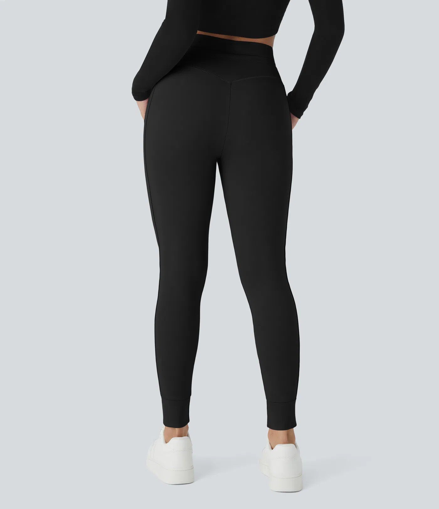 Women's High Waisted Yoga Pants with Pockets Stretchy Casual Sports Trousers