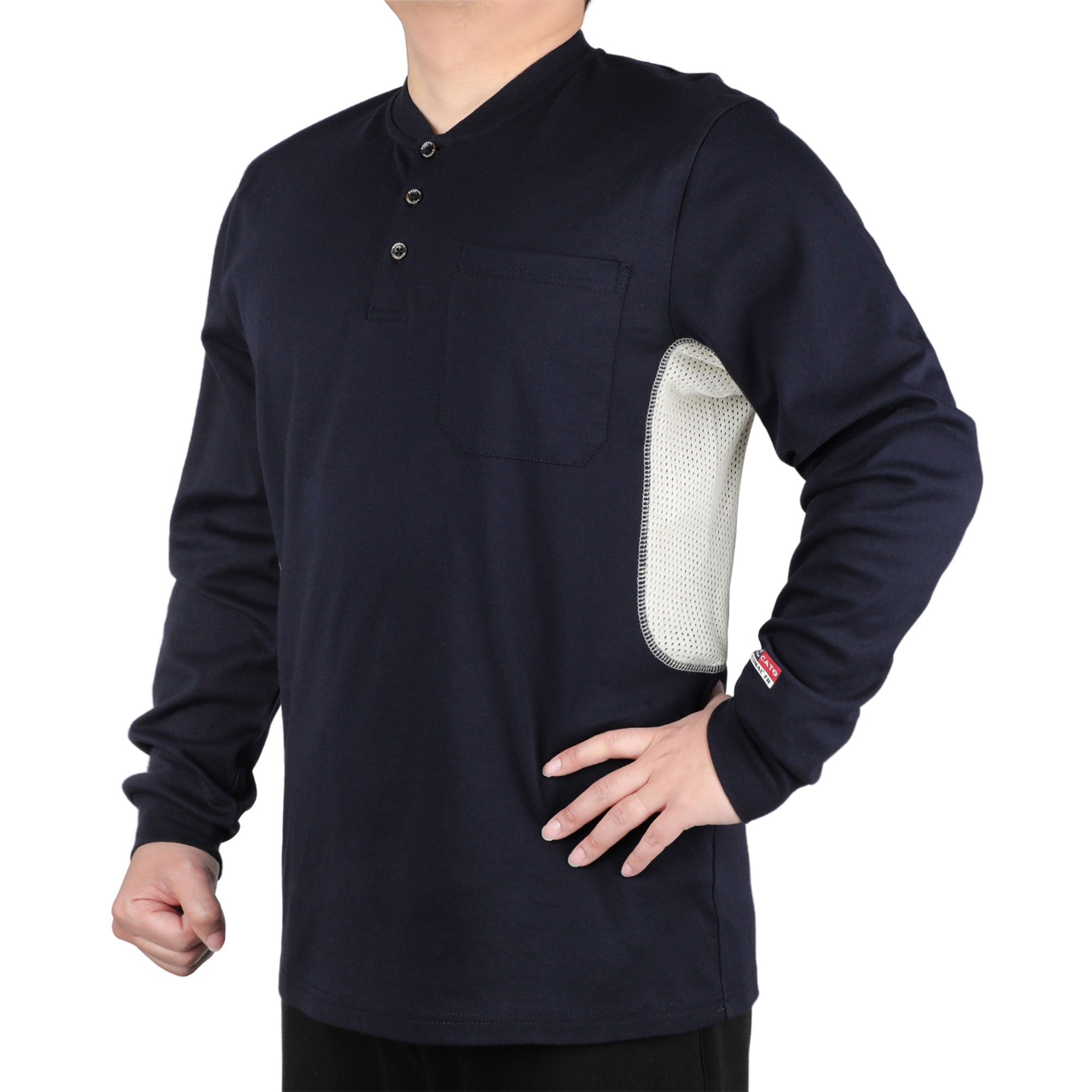 Buttonless/Button Pullover T-Shirts/Breathable Vented Design