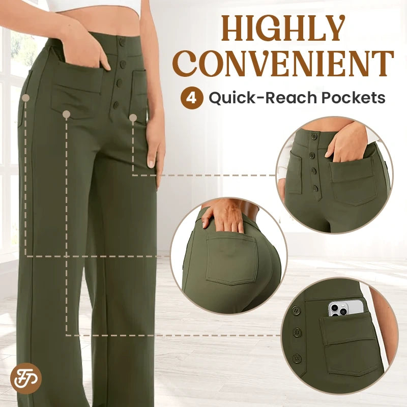 FINAL SALE⚡- Women's Casual High Waist Stretch Pants