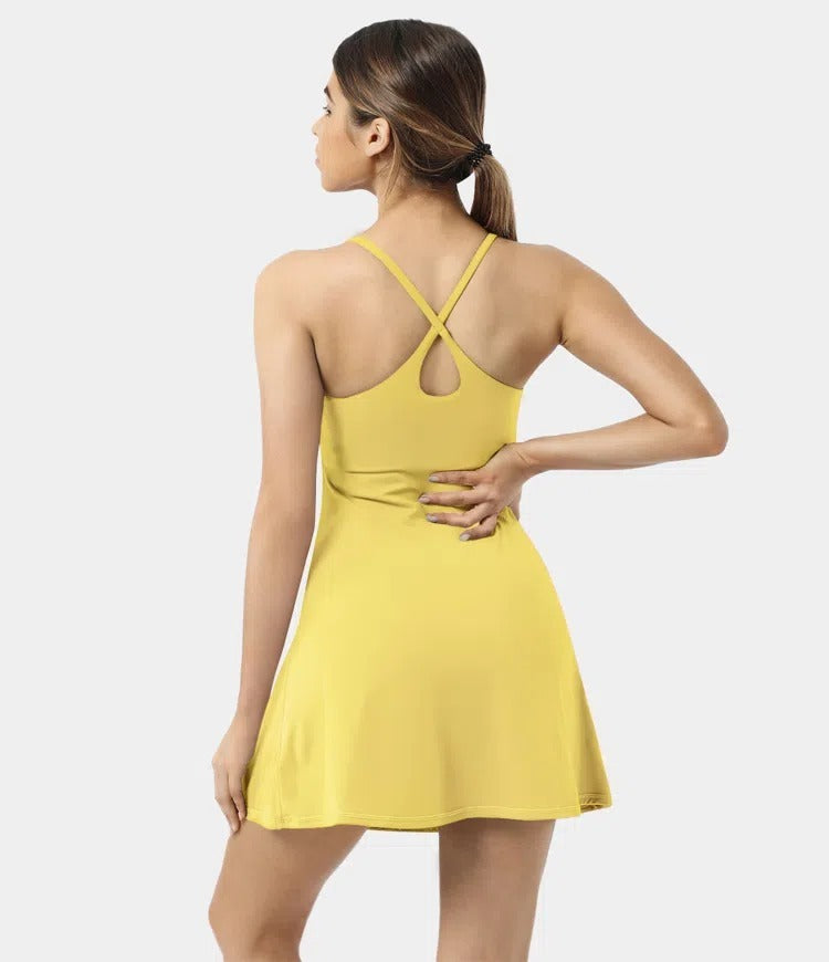 🔥70% OFF | Plush Backless Active Dress – Easy Peezy UPF50+ 👗 Multiple Colors!