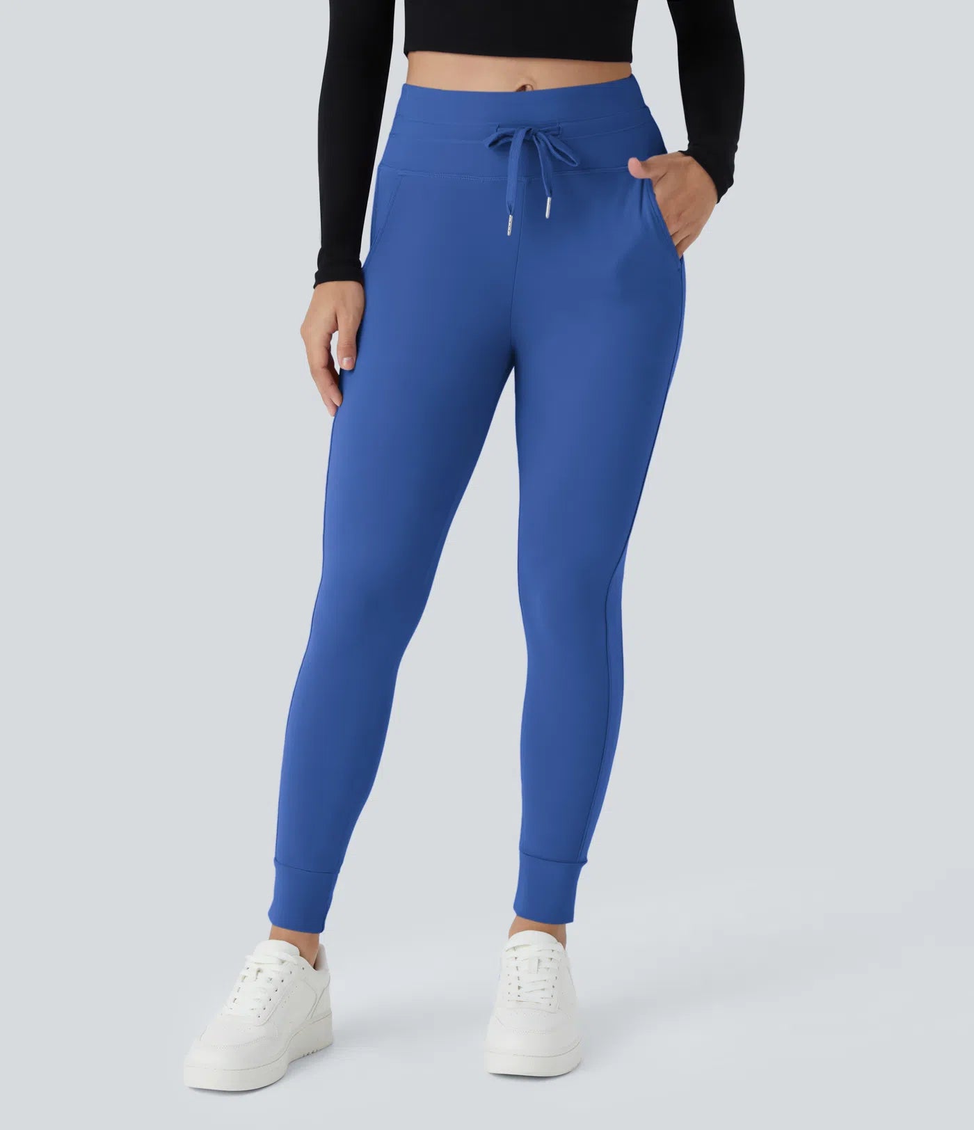 Women's High Waisted Yoga Pants with Pockets Stretchy Casual Sports Trousers