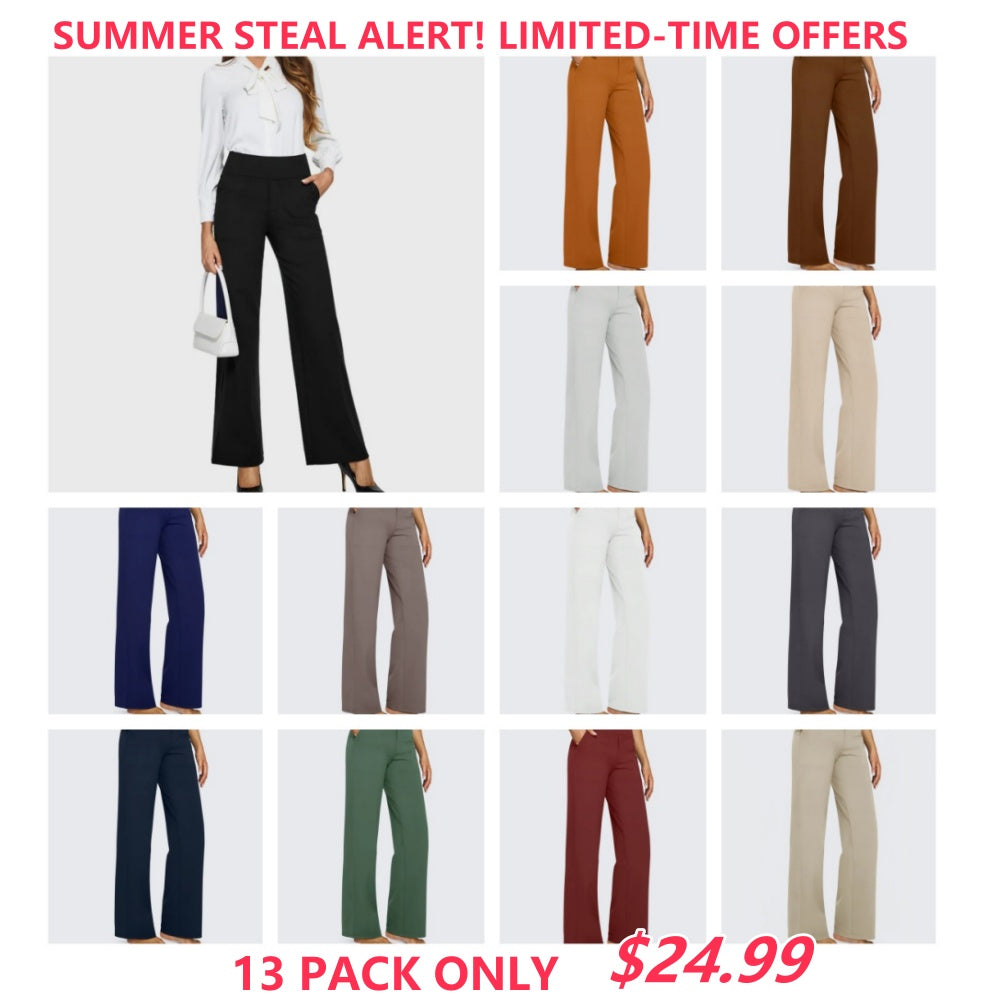 💝Last day promotion-⏰2025 Spring and Summer Wide Leg Yoga Pants