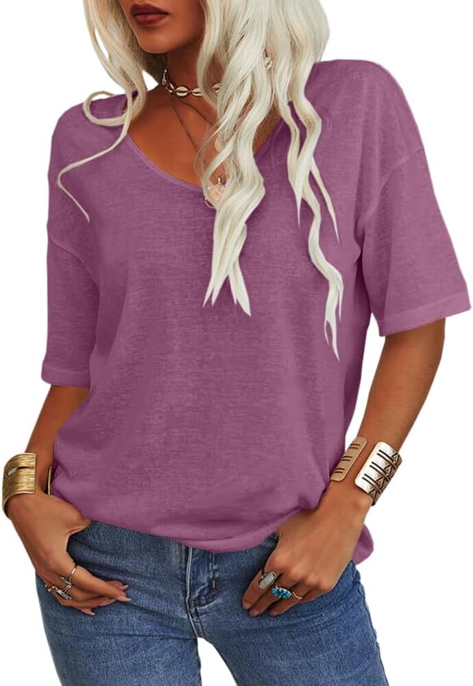 🔥Spring Sale 🔥- Spring Casual Half Sleeve T-shirt Basic Tops (Multiple Colors)