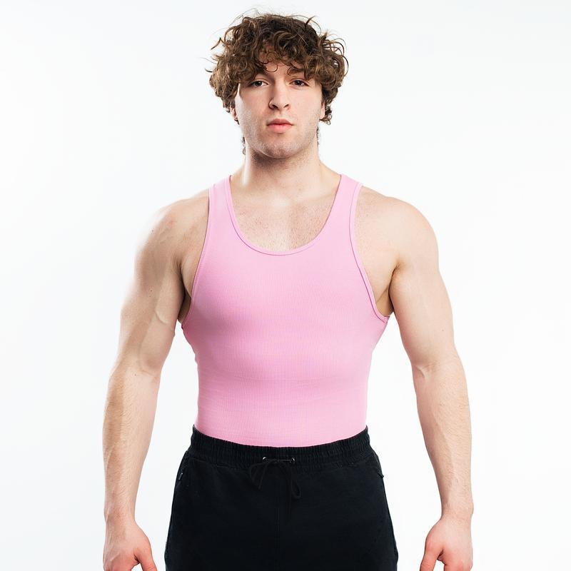 340gsm Men's with Classic Cotton Spandex Tank Top