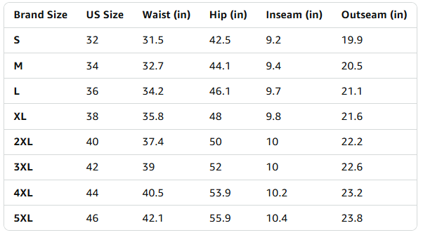 Men's Golf Work Shorts Stretch Waistband Dry Fit