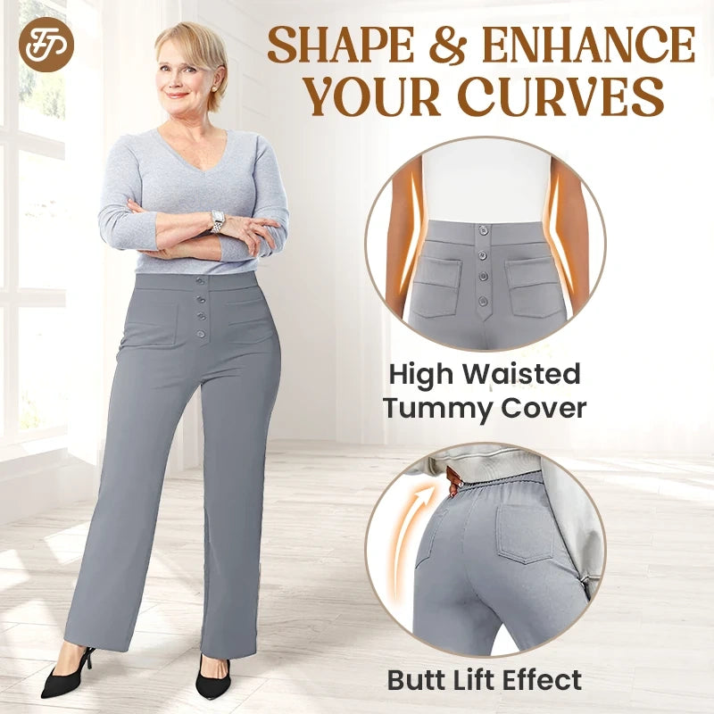 FINAL SALE⚡- Women's Casual High Waist Stretch Pants