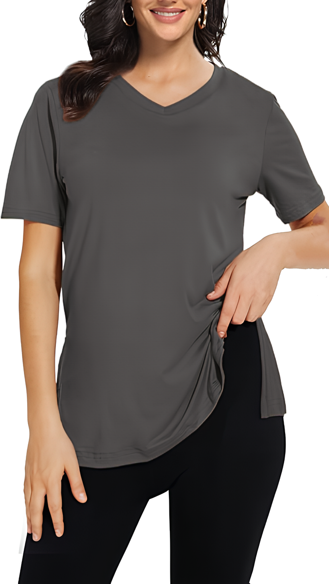 🔥Last day promotion!Womens 9 Pack T-Shirts Basic Short Sleeve V Neck Tops