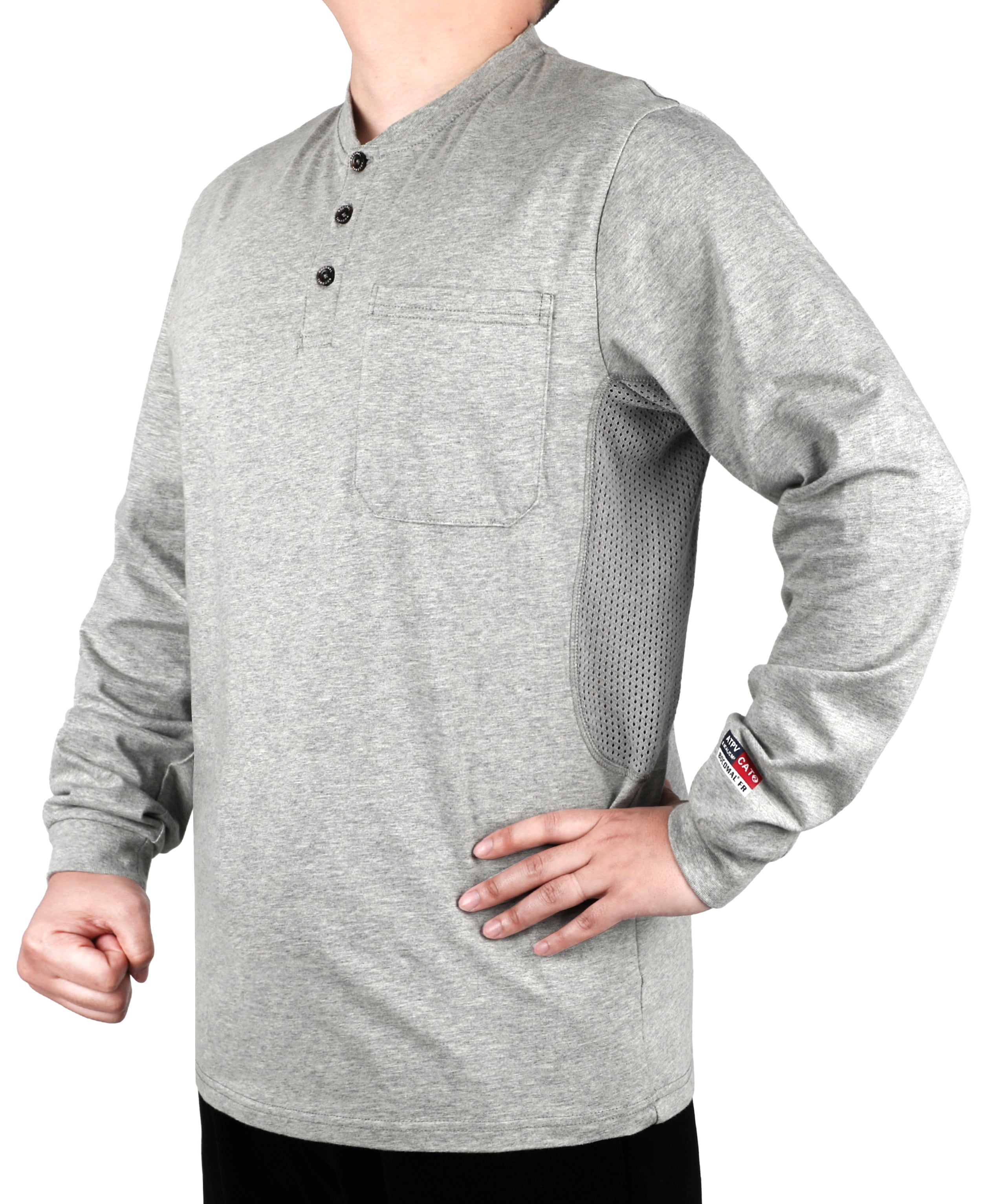 Buttonless/Button Pullover T-Shirts/Breathable Vented Design